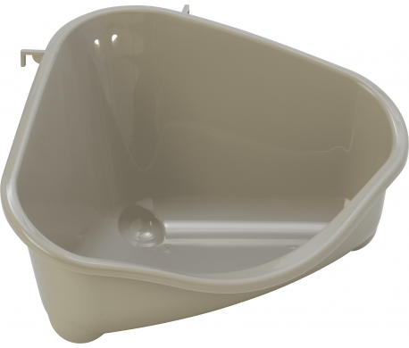 Knaagdieren toilet met haak- Grijs Knaagdieren toilet met haak- Grijs