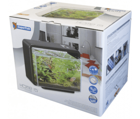 Superfish Home 15 aquarium zwart Superfish Home 15 aquarium zwart
