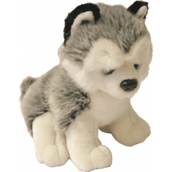Pluche Decoratie Husky 20cm zittend