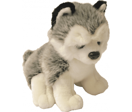 Pluche Decoratie Husky 20cm zittend Pluche Decoratie Husky 20cm zittend