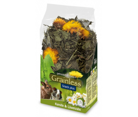 JR Farm Grainless Snack met kamille - paardenbloem 100g JR Farm Grainless Snack met kamille - paardenbloem 100g