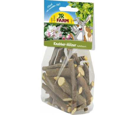 JR FARM Knaaghoutstokjes appelboom - 100g JR FARM Knaaghoutstokjes appelboom - 100g