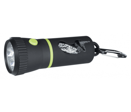 LED-lamp met poepzakjesdispenser LED-lamp met poepzakjesdispenser