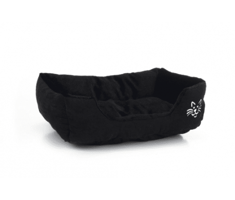 Pluche ligbed Baboo Zwart Pluche ligbed Baboo Zwart