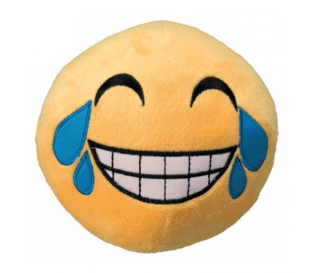 Pluche Smiley Lachend groot Pluche Smiley Lachend groot