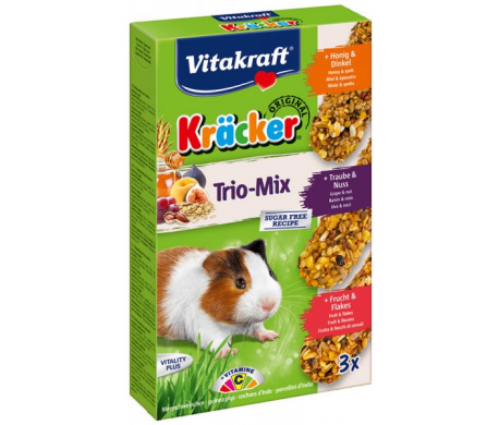 Vitakraft Kräcker Cavia 3 in 1 Honing/Noot/Fruit Vitakraft Kräcker Cavia 3 in 1 Honing/Noot/Fruit