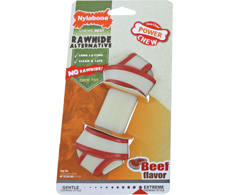 Nylabone Dura Chew Rawhide alternative beef wolf Nylabone Dura Chew Rawhide alternative beef wolf