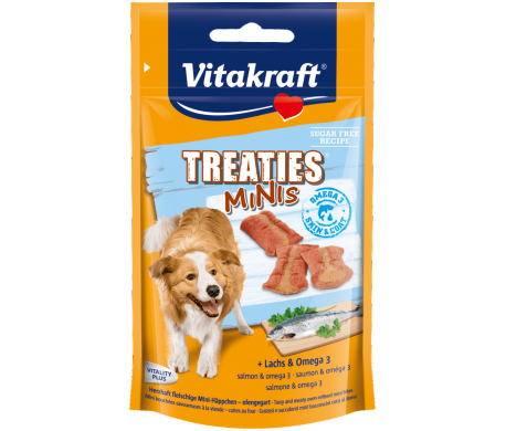 Vitakraft Treaties Minis Met Zalm & Omega 3 Vitakraft Treaties Minis Met Zalm & Omega 3