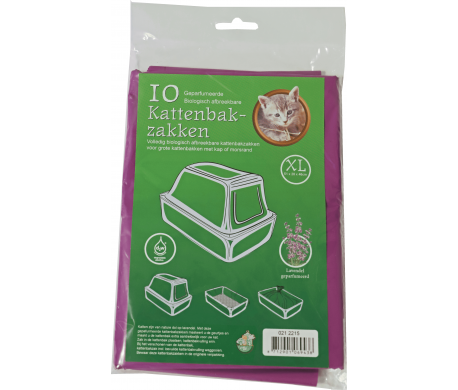 Bio- kattenbakzak lavendel XL Bio- kattenbakzak lavendel XL