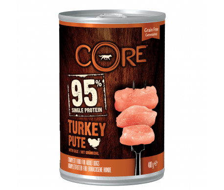 Wellness Core 95% Turkey blik 400gr. Wellness Core 95% Turkey blik 400gr.