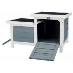 Natura Kleindierhuis Grijs/Wit