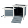Natura Kleindierhuis Grijs/Wit