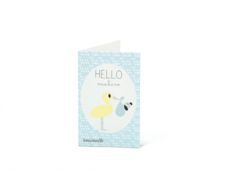BZ PUPPY AANZICHTKAART 'HELLO' (+envelop) BZ PUPPY AANZICHTKAART 'HELLO' (+envelop)