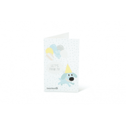 BZ PUPPY AANZICHTKAART 'PAWTY' (+envelop)