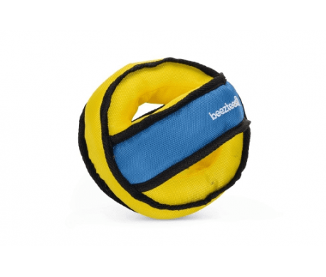 Beeztees Fetch bal nylon blauw/geel Beeztees Fetch bal nylon blauw/geel