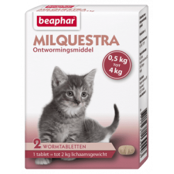 Beaphar Milquestra wormtabletten (kleine kat/kitten)
