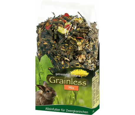 JR Farm Grainless Mix voor dwergkonijnen (650 gram)