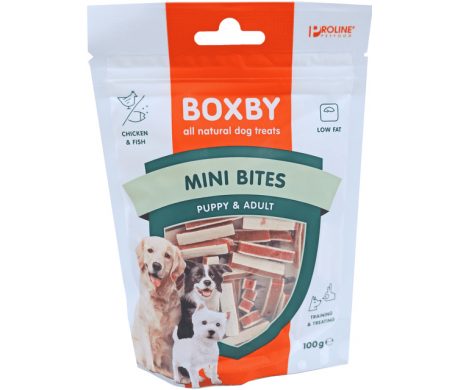 Proline Boxby Puppy Snacks Mini Bites 100gr Proline Boxby Puppy Snacks Mini Bites 100gr