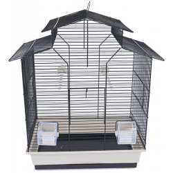 Vogelkooi Iza 2 - Zwart / Beige 