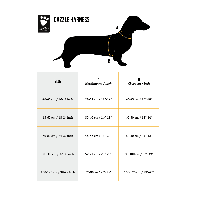 Hurtta Dazzle Harness Geel Kopen Dierenverblijfcom