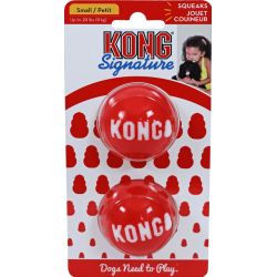 Kong hond 'Signature' balls - S (2 stuks - Ø 5,5 cm)