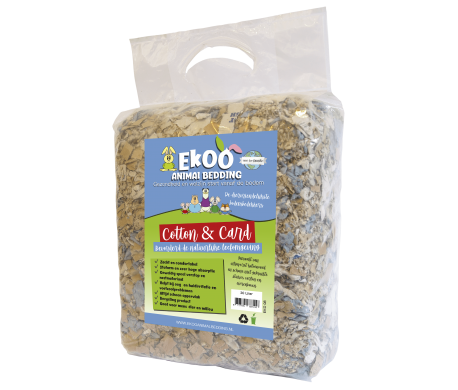 Ekoo Animal Bedding Cotton & Card - 30 liter