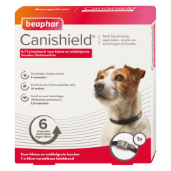 Beaphar Canishield halsband (Klein/middelgroot)