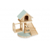 Beeztees houten speelhuis Lovy - Mint