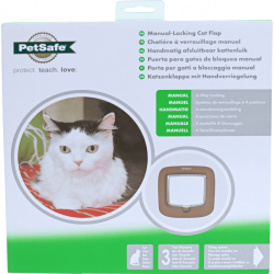 PetSafe kattendeur 4-lock (bruin)