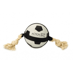 BZ Action Voetbal met touw - 12,5cm 