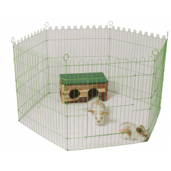 Metalen draadren - 60x60 - Groen