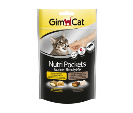 GimCat Nutri Pockets Taurine-Beauty mix 150g