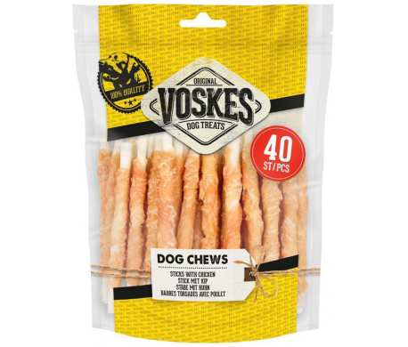 Voskes Rawhide met kip Twist - 40 Stuks
