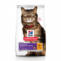 Hill's Kat Adult Sensitive Stomach & Skin Kip 1,5 kg
