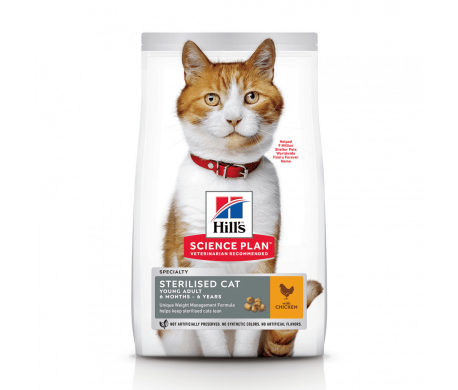 Hill's Feline Young Adult Sterilised Kip 7kg