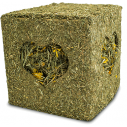 JR Farm Hooiblok met Bloemen - 450g