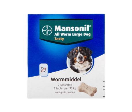 Mansonil All Worm Large Dog 2 stuks