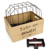 Beeztees Journey houten fietsmand met kap