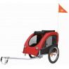 Hondenfietskar M Rood/Zwart
