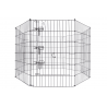 Konijnenren KR7 - 91cm / 8 panelen - ZWART