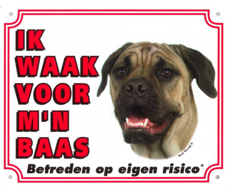 Waakbord Bull Mastiff