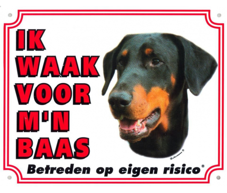 Waakbord Dobermann Waakbord Dobermann