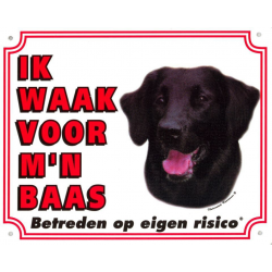 Waakbord Flatcoated Retriever