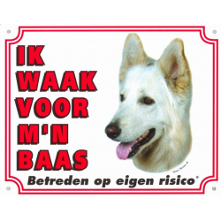 Waakbord Witte Herder