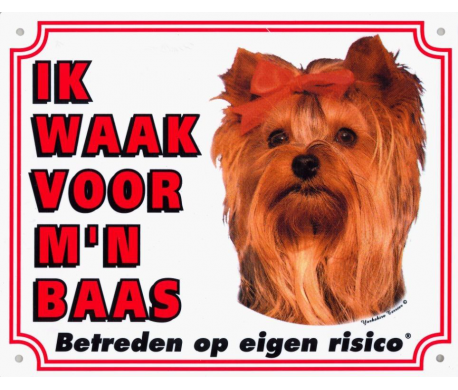 Waakbord Yorkshire Terrier Waakbord Yorkshire Terrier