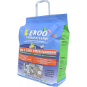 Ekoo Animal Bedding card & card bruin, 25 liter