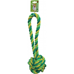 Boon Touwbal Met Lus Katoen XXL 50CM Groen/Geel