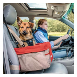 Kurgo honden autostoel Rover Booster Bruin/Rood