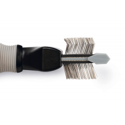 BZ flex slickerborstel 2-zijdig zwart/grijs 20 cm
