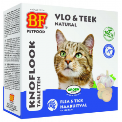 BF Knoflooktabletten Natural Vlo&Teek Kat